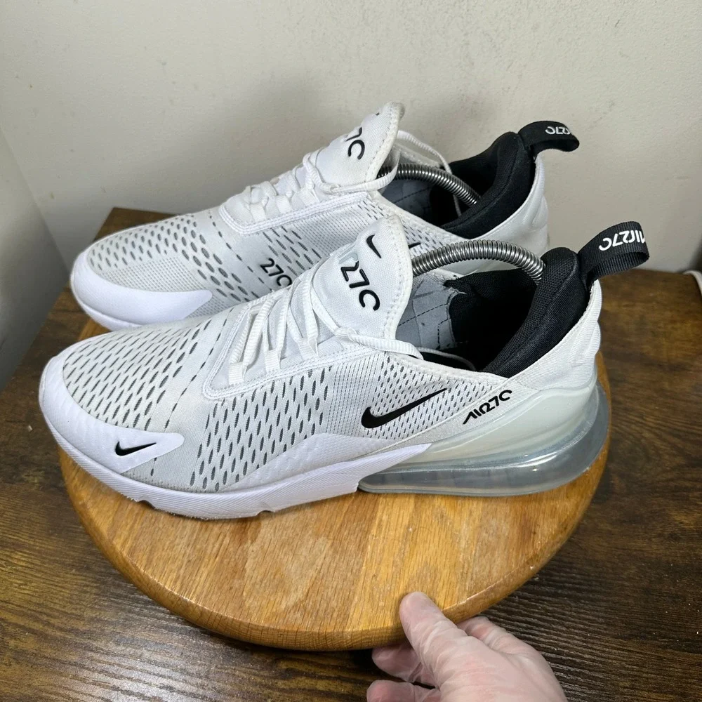 Nike Air Max 270 White Black AH8050-100 Mens Sneakers Size 13